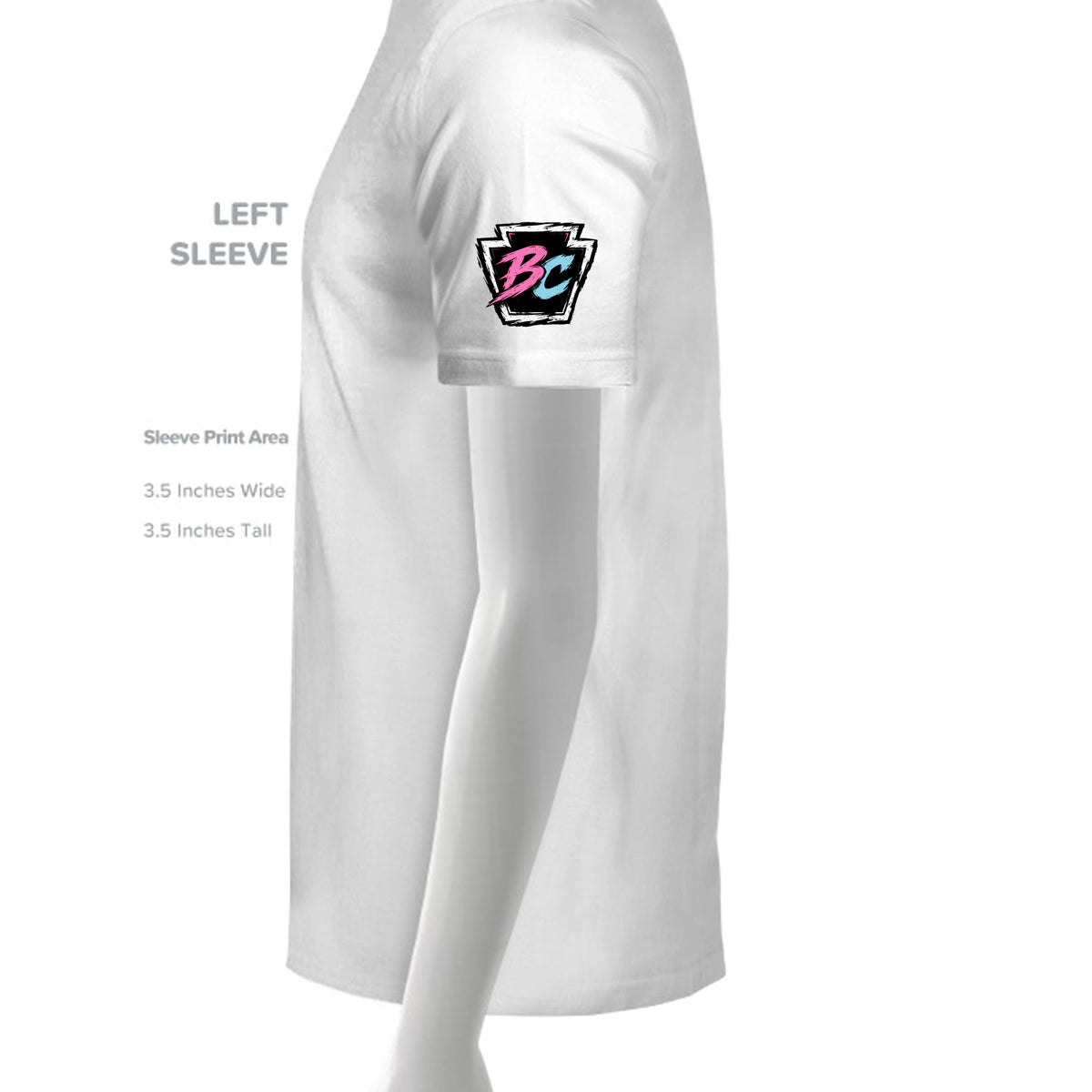 Solid White Blend - 3001CVC - SLEEVE_LEFT